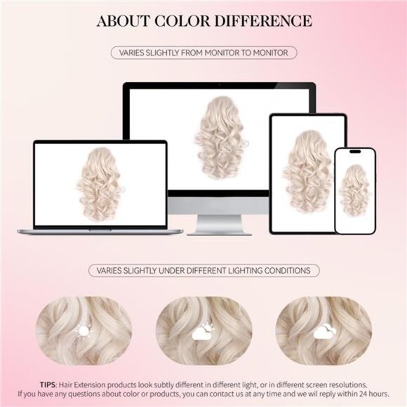 Clip on Ponytails for Women - 12 Inch Chocolate Brown - Picture 7 of 7